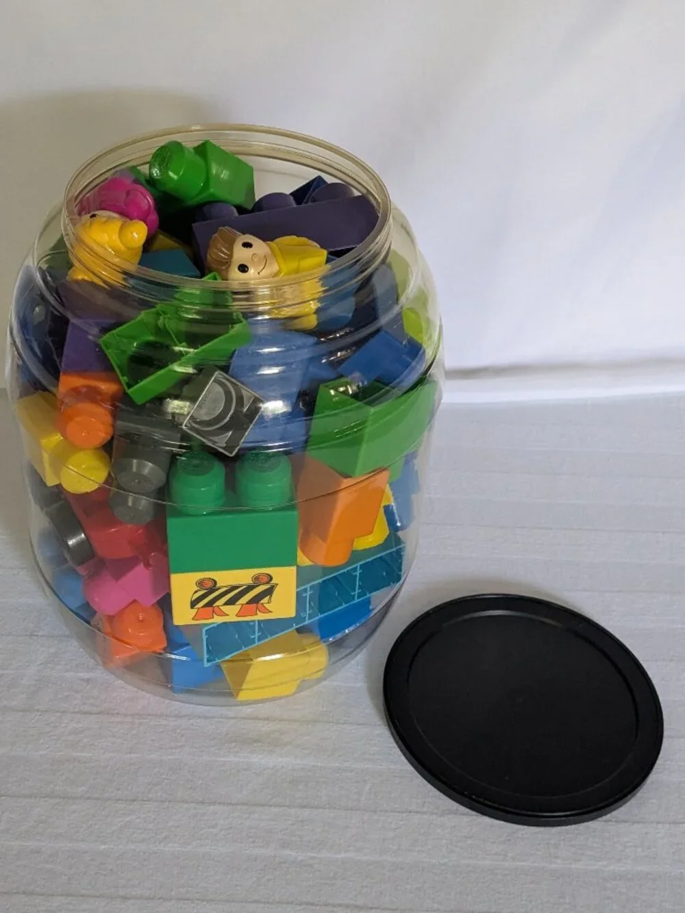 Barrel of Mega Bloks Building Bloks for Beginning Builders Ages 1+